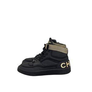 Chanel Interlocking CC Logo Nylon Sneakers - Size 40